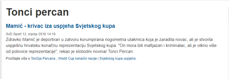 Izrezak TONCI PERCAN