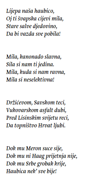 lijepa naša haubico