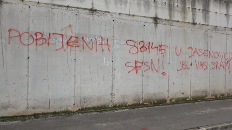 grafit na crkvi