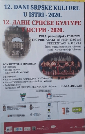dani srpske kulture u istri